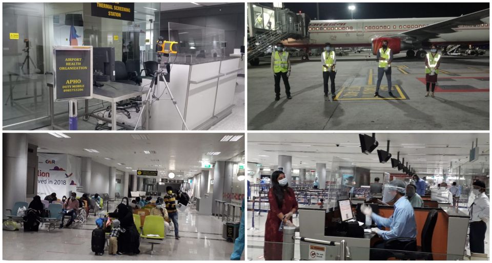 Image of a man getting tested for the COVID-19 virus.